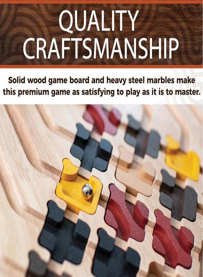 MindWare Marble Circuit Deluxe Brain Teaser Puzzles - Logic Game for 1 Player - Great Gift for Kids & Adults - Premium Marble Maze Game with 100 Brain Puzzles - Ages 8+ - Image 5